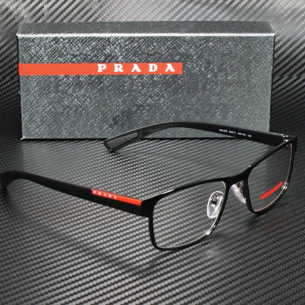 Prada Men's Black Eyeglasses! - Picture 3 of 4